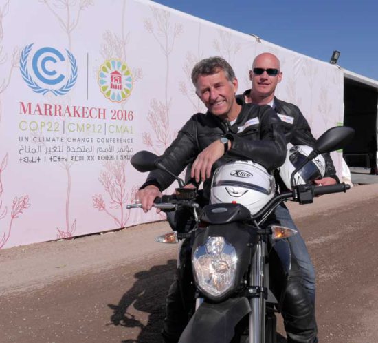 Mit dem Elektro-Motorrad quer durch Europa zum Klimagipfel in Marrakesch: Geschafft! Wir sind in Marrakesch.